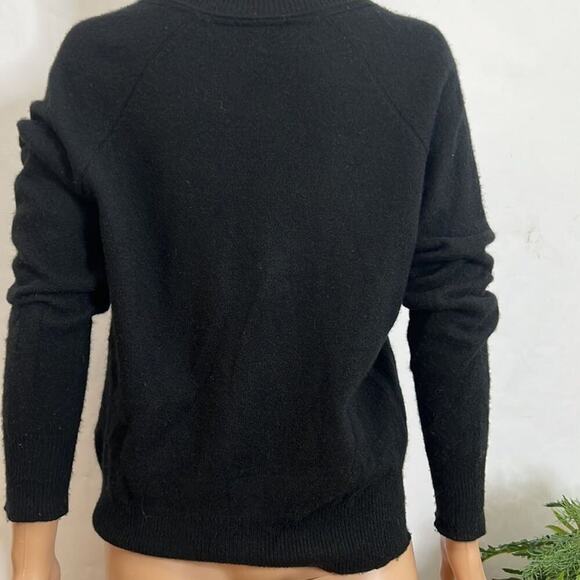 EQUIPMENT FEMME 100% CASHMERE SWEATER BLACK‎ SIZE XS - Picture 2 of 5